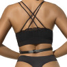 Subblime - Harnais Poitrine Chaîne S En Cuir Noir Taille Unique